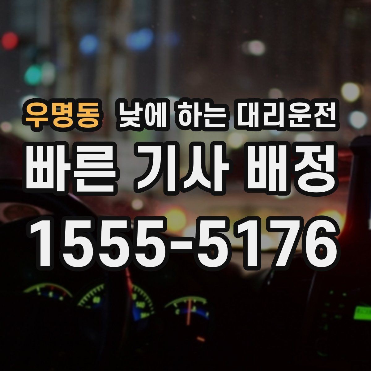우명동 낮에 하는 대리운전 같은 기사님으로 왕복 가능한지 궁금할 때