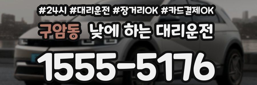 구암동 낮에 하는 대리운전