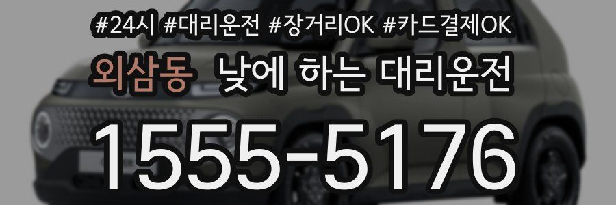 외삼동 낮에 하는 대리운전
