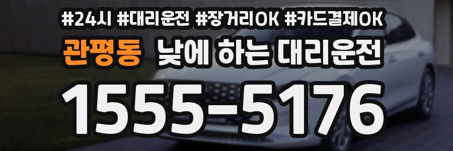 관평동 낮에 하는 대리운전