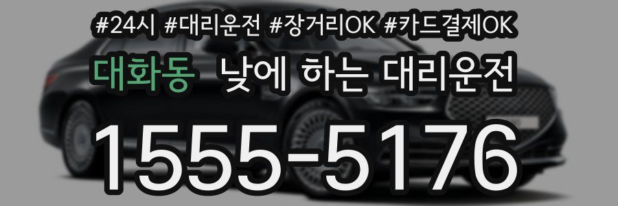 대화동 낮에 하는 대리운전