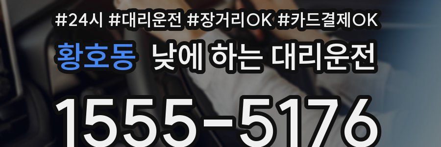 황호동 낮에 하는 대리운전