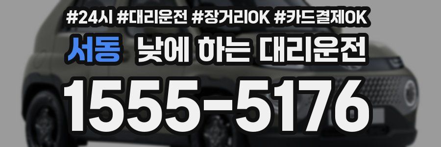 서동 낮에 하는 대리운전