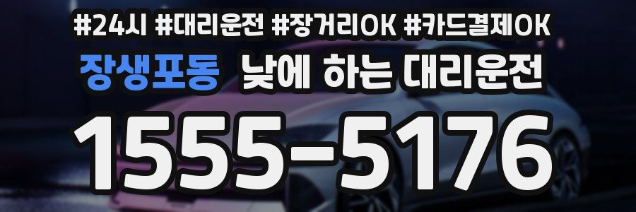 장생포동 낮에 하는 대리운전
