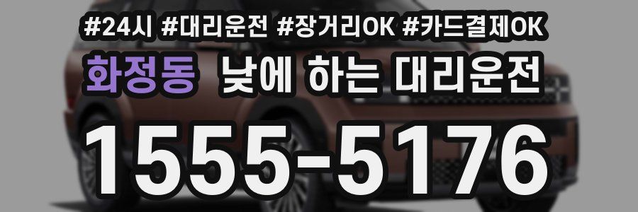 화정동 낮에 하는 대리운전