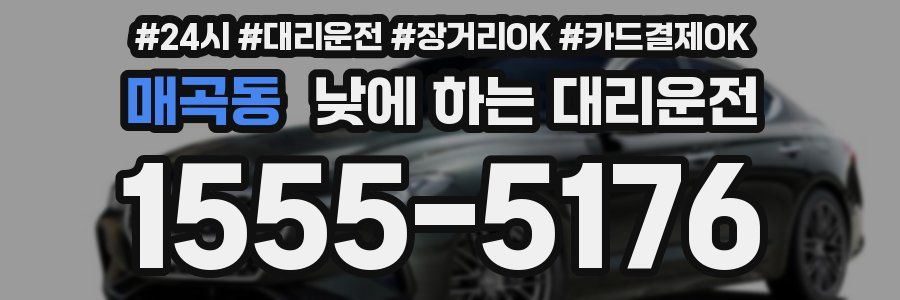 매곡동 낮에 하는 대리운전