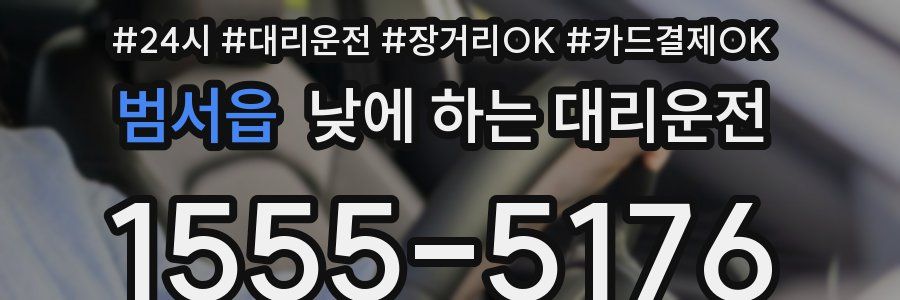 범서읍 낮에 하는 대리운전