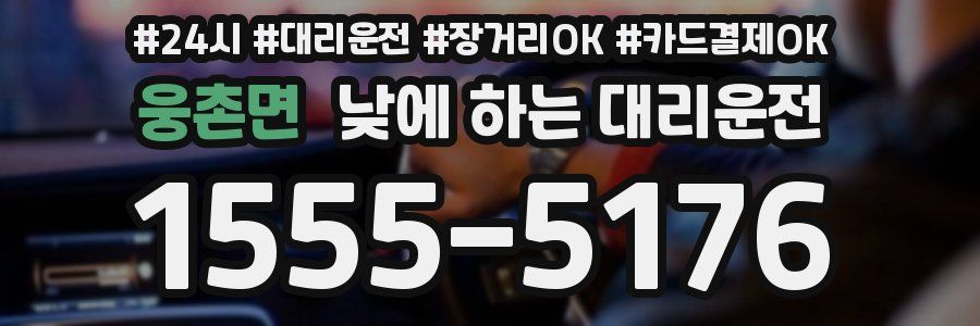 웅촌면 낮에 하는 대리운전