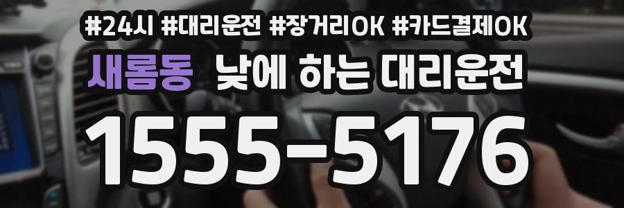새롬동 낮에 하는 대리운전