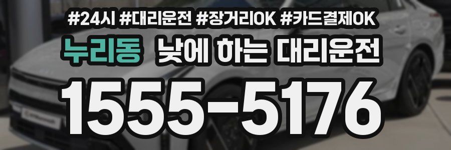 누리동 낮에 하는 대리운전