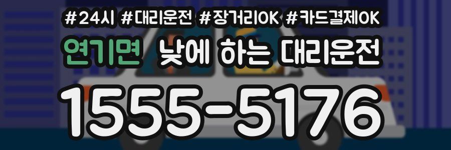 연기면 낮에 하는 대리운전