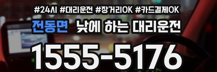 전동면 낮에 하는 대리운전