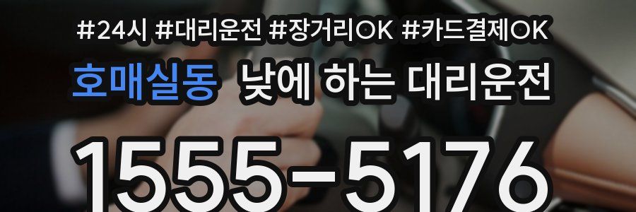 호매실동 낮에 하는 대리운전