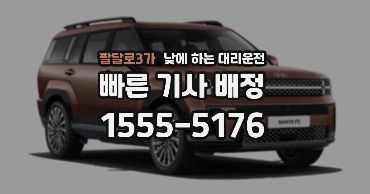 팔달로3가 낮에 하는 대리운전