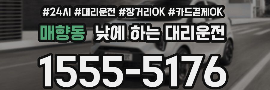 매향동 낮에 하는 대리운전