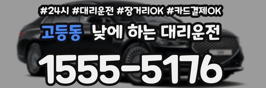 고등동 낮에 하는 대리운전