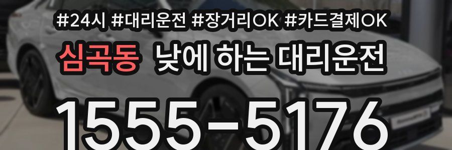 심곡동 낮에 하는 대리운전