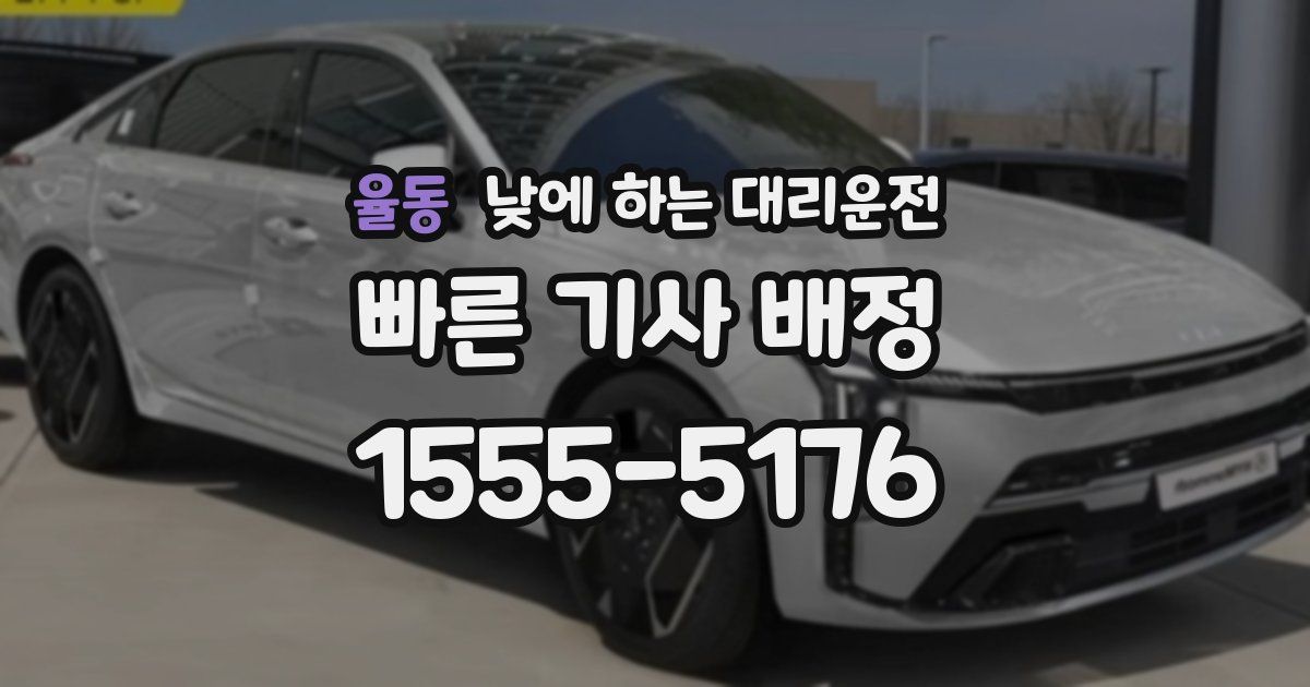 율동 낮에 하는 대리운전