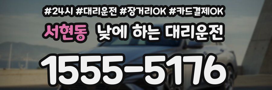 서현동 낮에 하는 대리운전