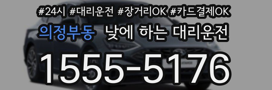 의정부동 낮에 하는 대리운전