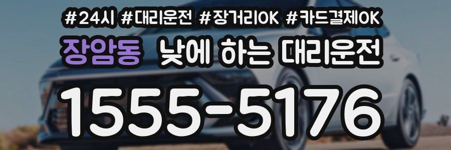 장암동 낮에 하는 대리운전