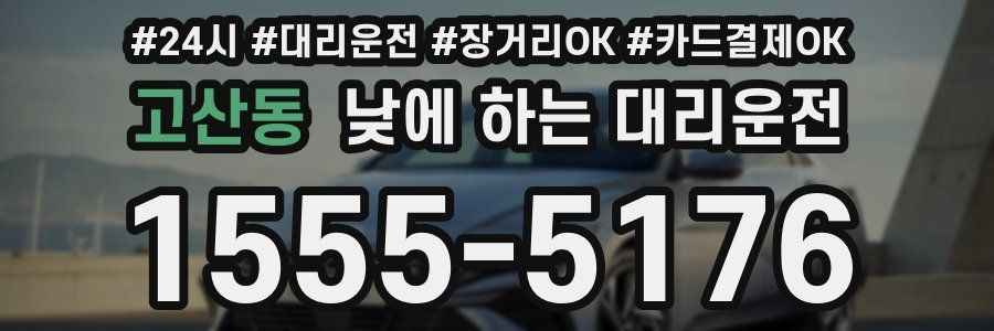 고산동 낮에 하는 대리운전