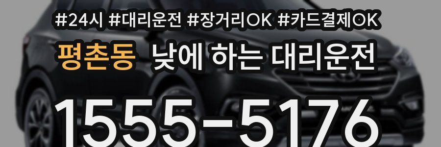 평촌동 낮에 하는 대리운전