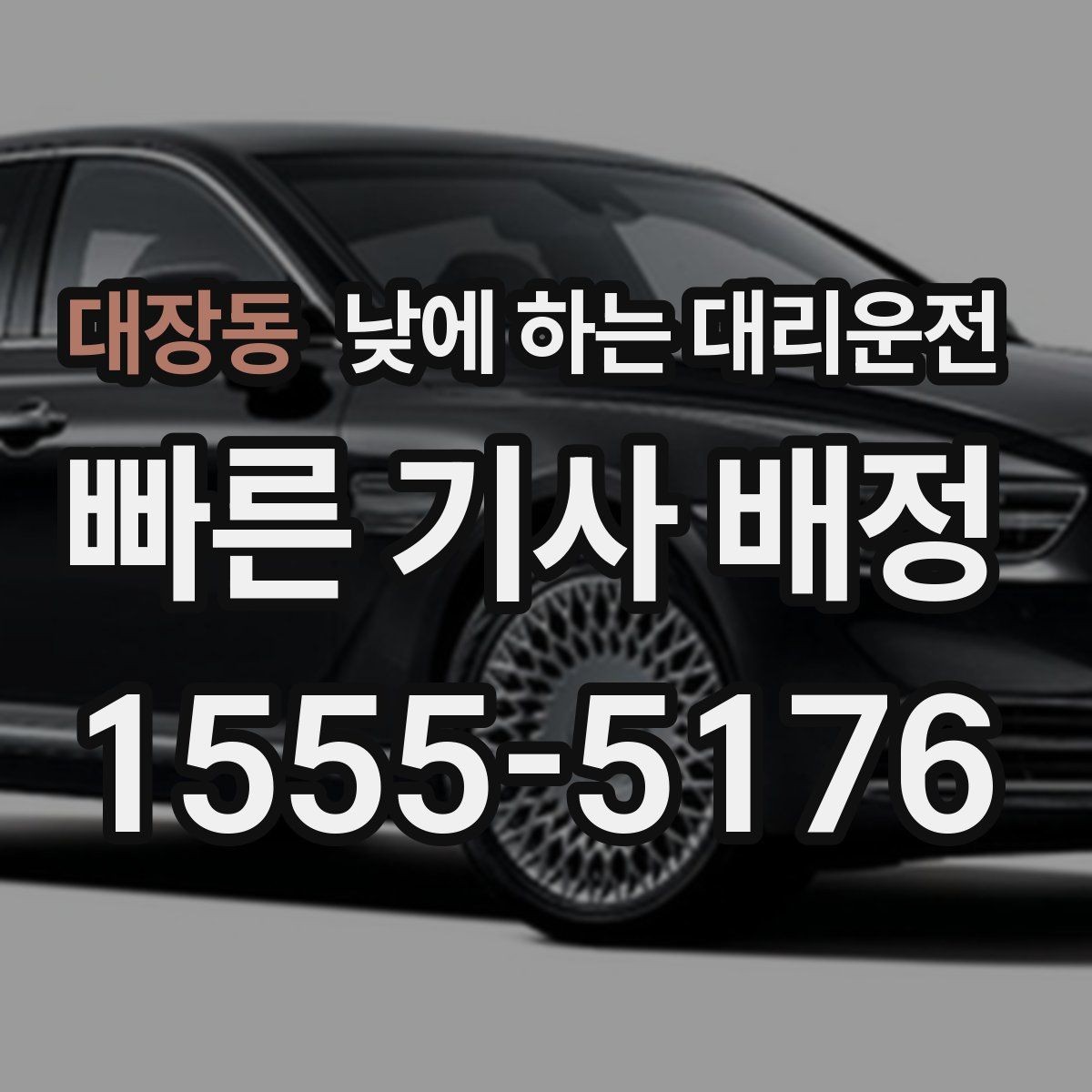 대장동 낮에 하는 대리운전 상가 앞 도로변 픽업 안내 요령