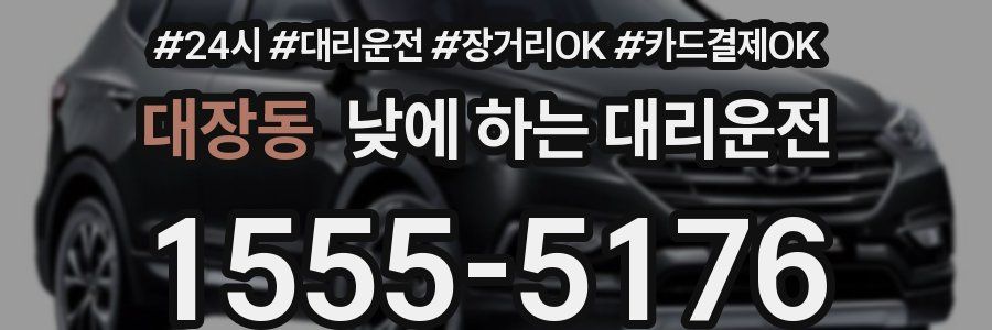 대장동 낮에 하는 대리운전