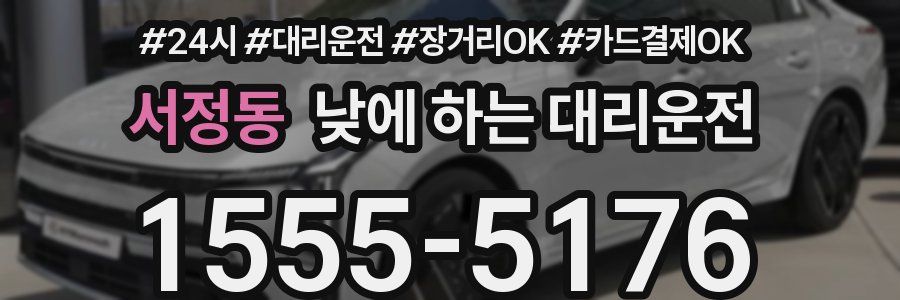 서정동 낮에 하는 대리운전