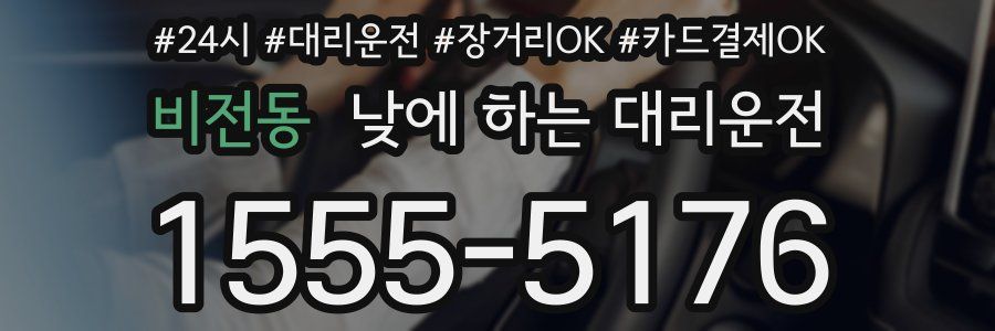 비전동 낮에 하는 대리운전