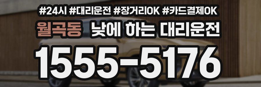 월곡동 낮에 하는 대리운전