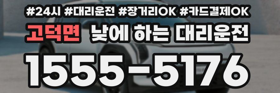 고덕면 낮에 하는 대리운전