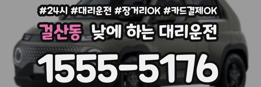 걸산동 낮에 하는 대리운전