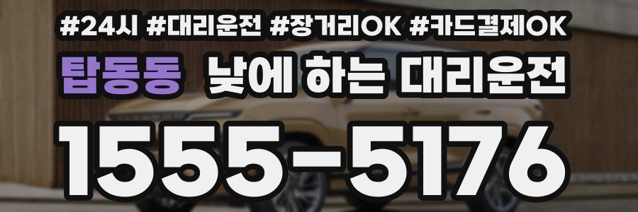 탑동동 낮에 하는 대리운전