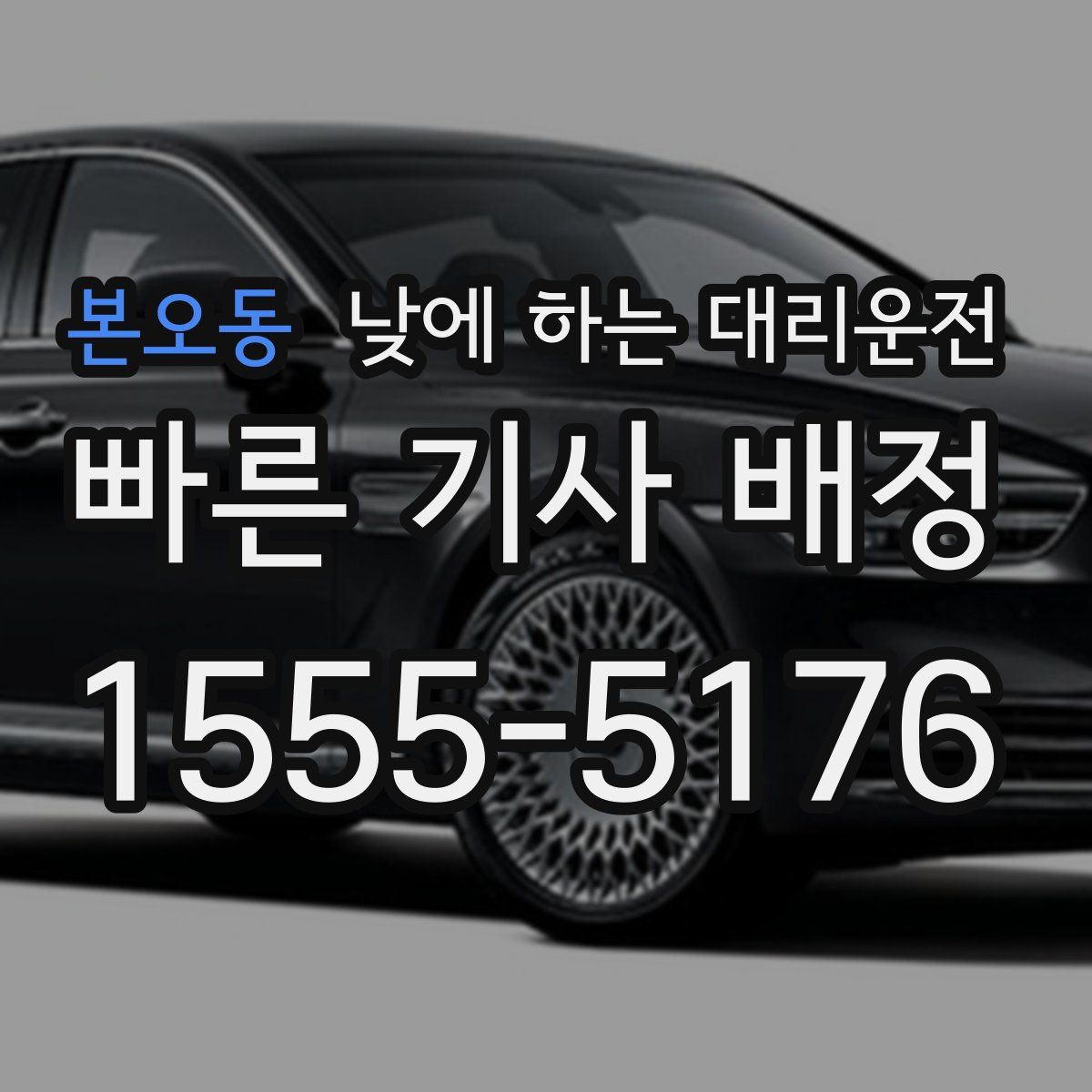 본오동 낮에 하는 대리운전