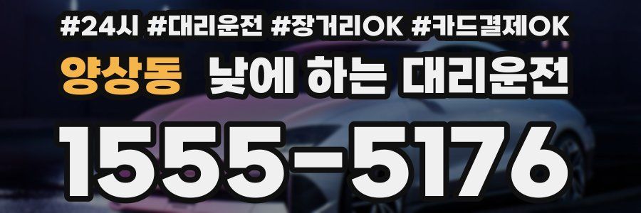 양상동 낮에 하는 대리운전