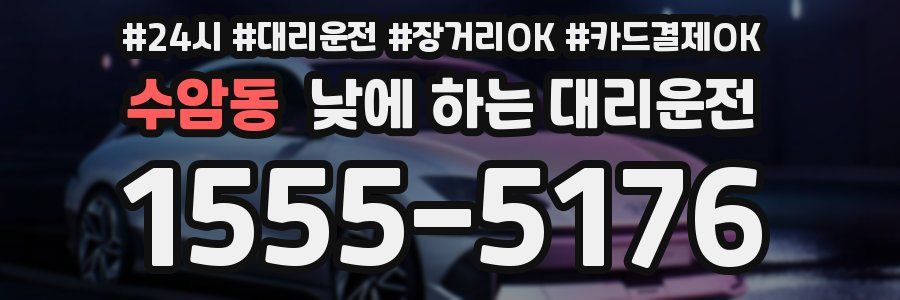 수암동 낮에 하는 대리운전