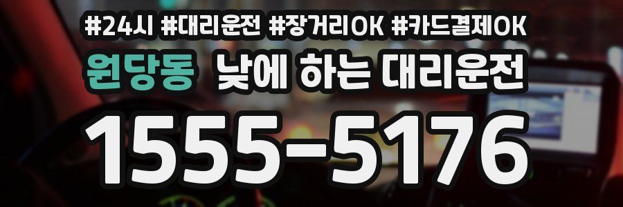 원당동 낮에 하는 대리운전