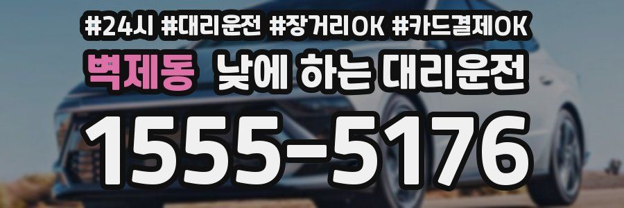 벽제동 낮에 하는 대리운전