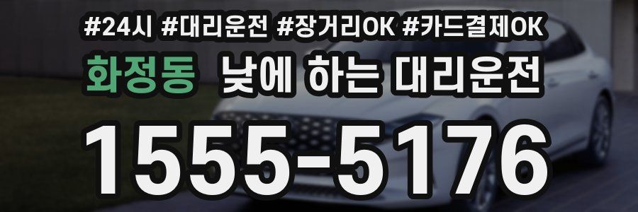 화정동 낮에 하는 대리운전
