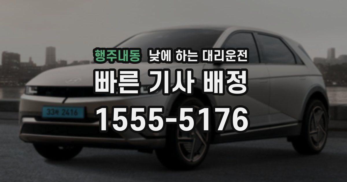행주내동 낮에 하는 대리운전