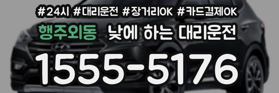 행주외동 낮에 하는 대리운전