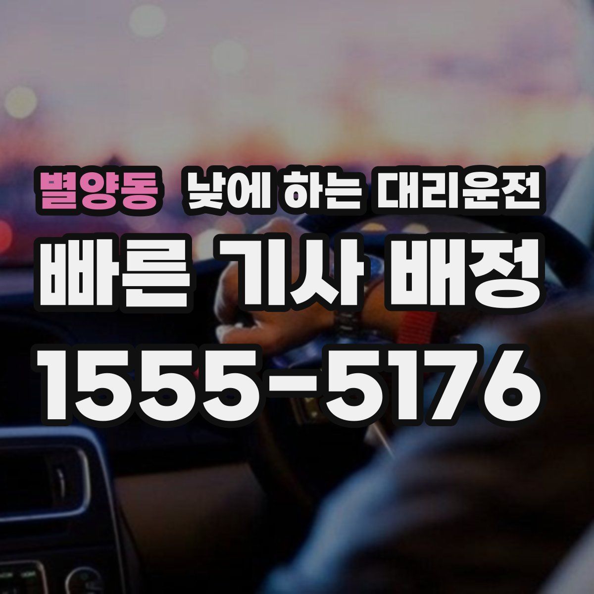 별양동 낮에 하는 대리운전