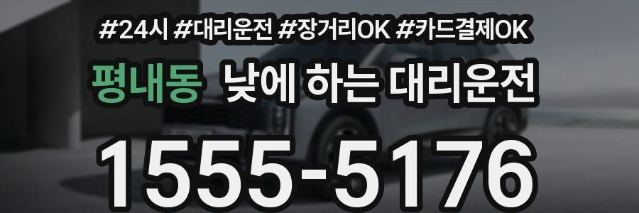 평내동 낮에 하는 대리운전