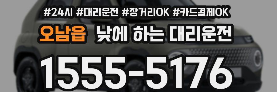 오남읍 낮에 하는 대리운전