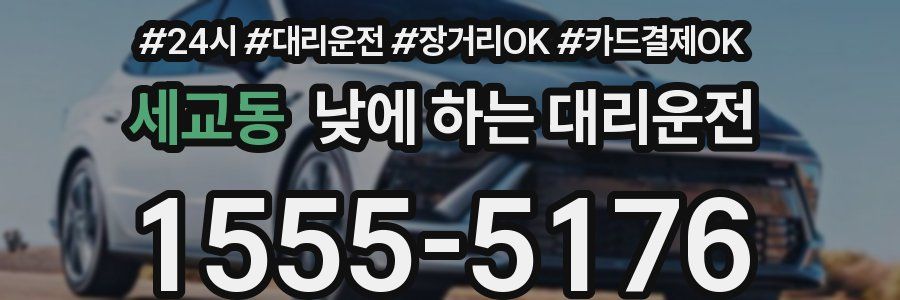 세교동 낮에 하는 대리운전