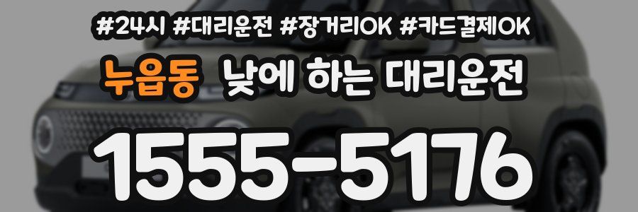 누읍동 낮에 하는 대리운전