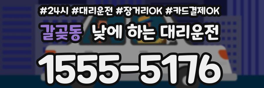갈곶동 낮에 하는 대리운전