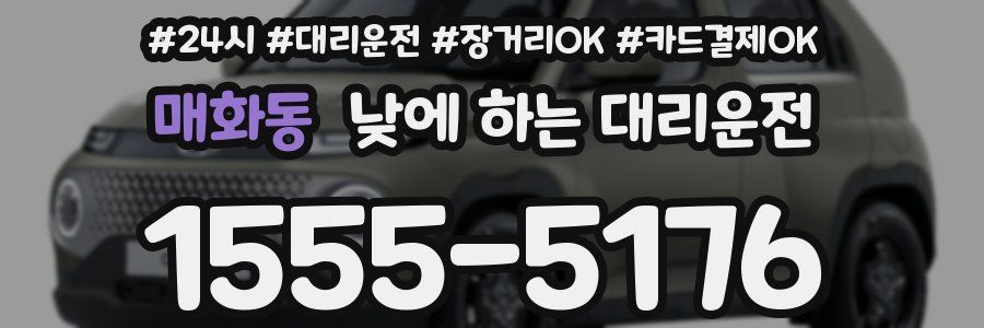 매화동 낮에 하는 대리운전